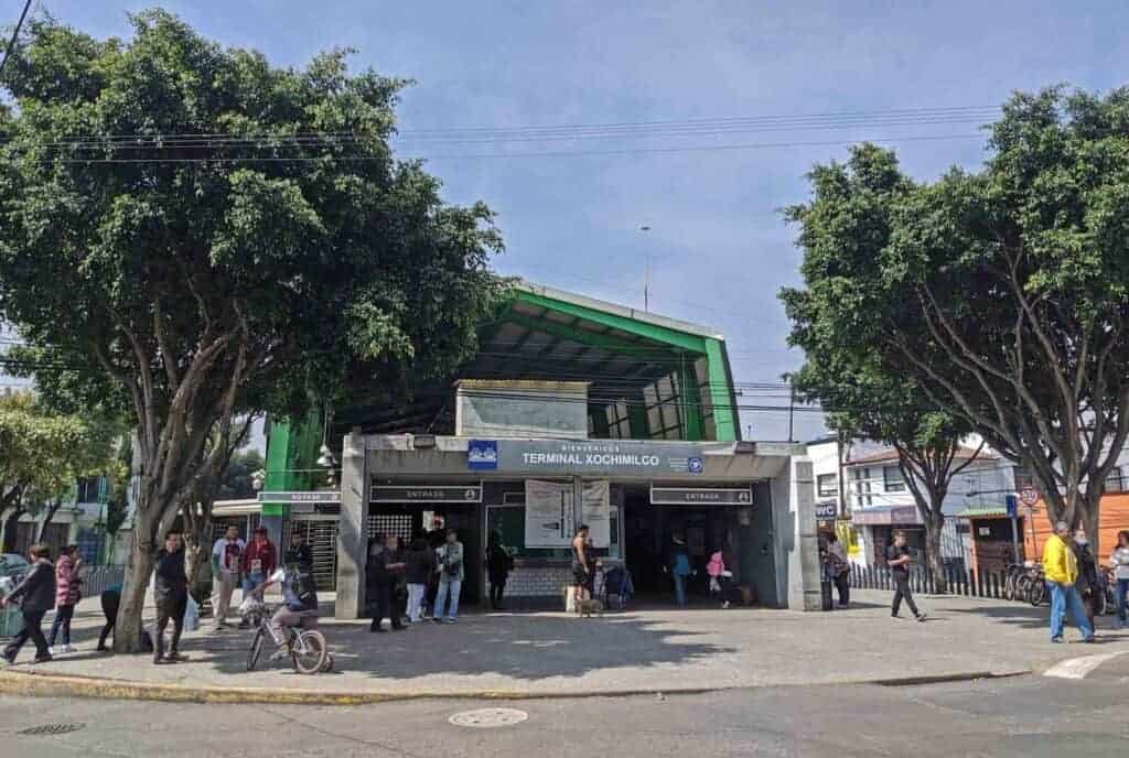 the outside of Terminal Xochimilco