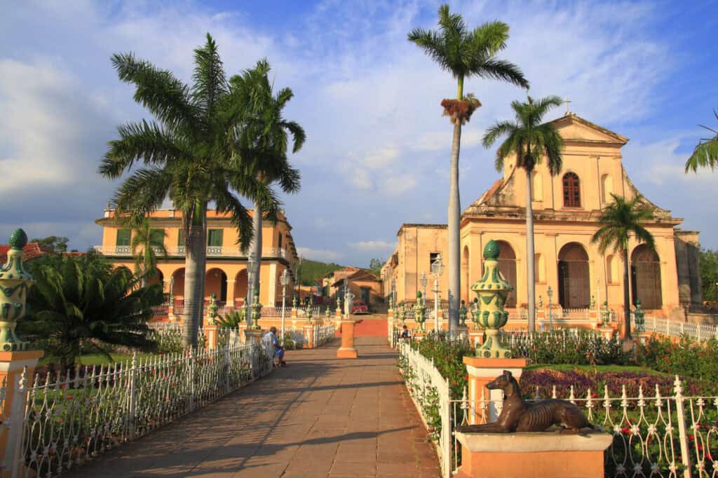 The Plaza Mayor in Trinidad, Cuba, the historic centre of the town, declared a UNESCO World Heritage Site in 1988.
