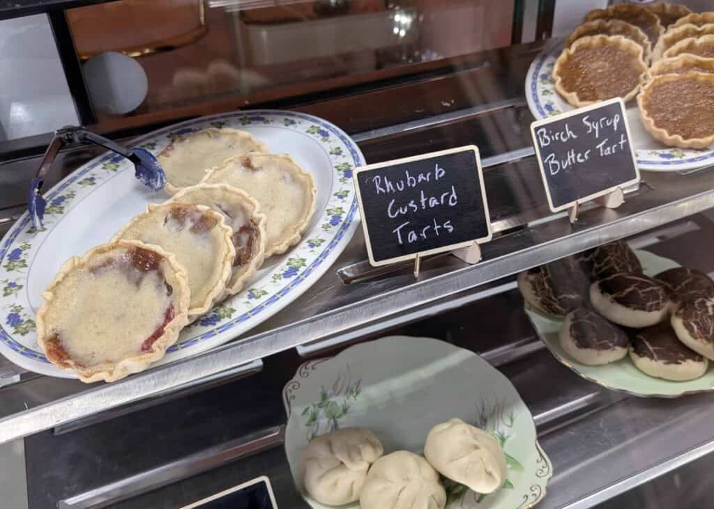 desserts and pastries at Pie For Now in Dawson City