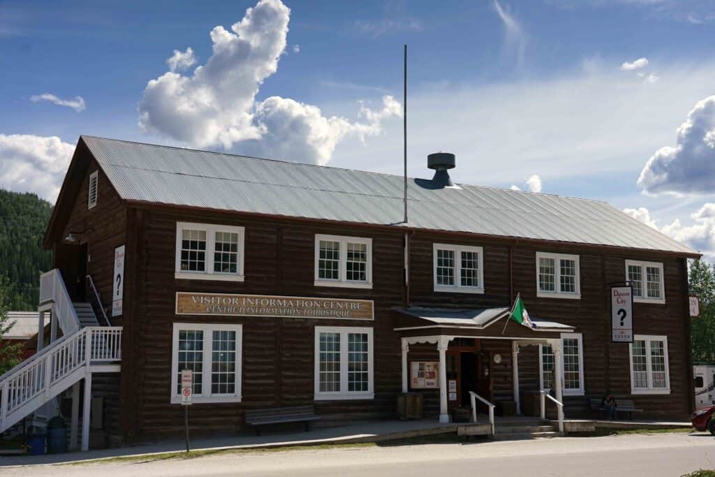 the outside of the Dawson City Information Center